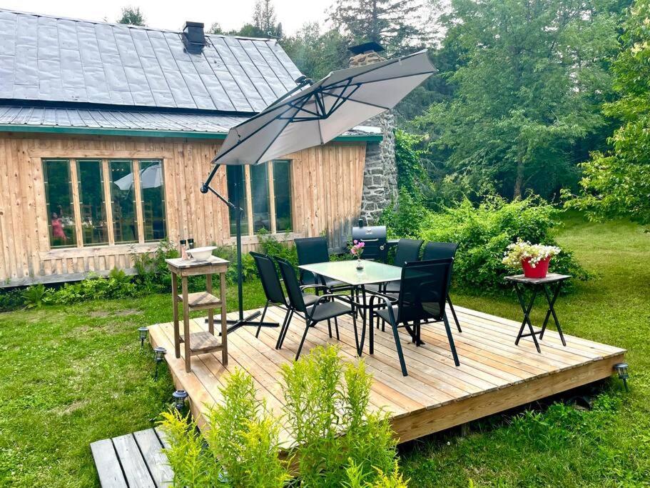 Chalets Nabu La Sacacomie - Riviere - Billard Saint-Alexis-des-Monts Eksteriør bilde